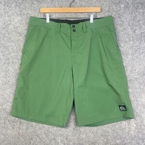Quiksilver Board Shorts vtg Y2K Green Mens 36 Swim trunks Surf